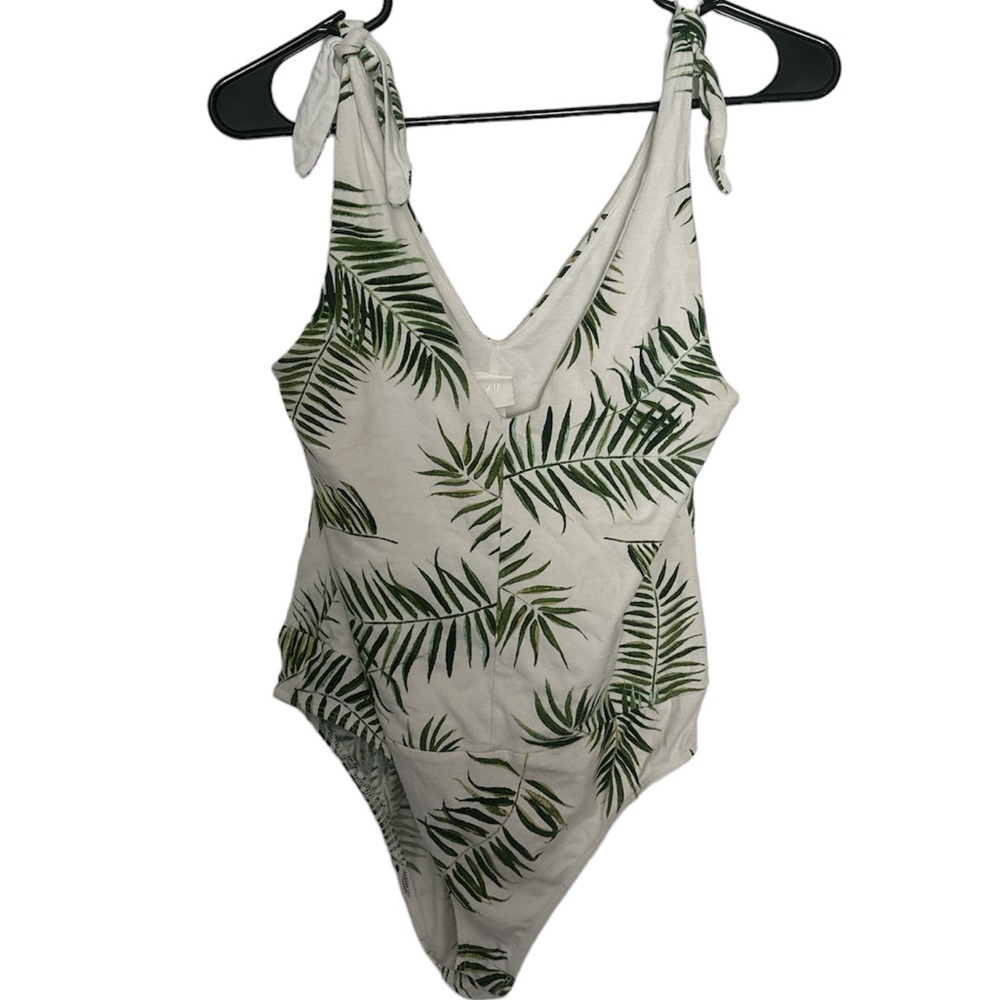 Tropical Leaf Print Women's Bodysuit